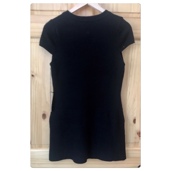 BCBGMAXAZRIA Wool & Angora blend short sleeve sweater dress size L - Picture 2 of 6